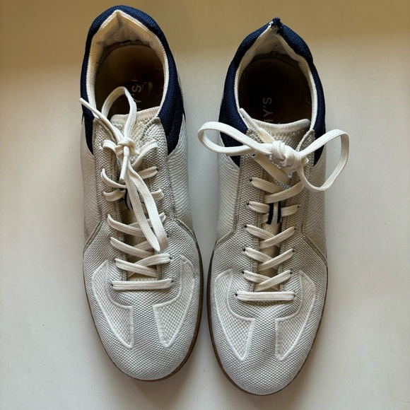 Rothy’s Men’s The RS01 Washable Sneaker White Blue Hudson - Picture 4 of 11